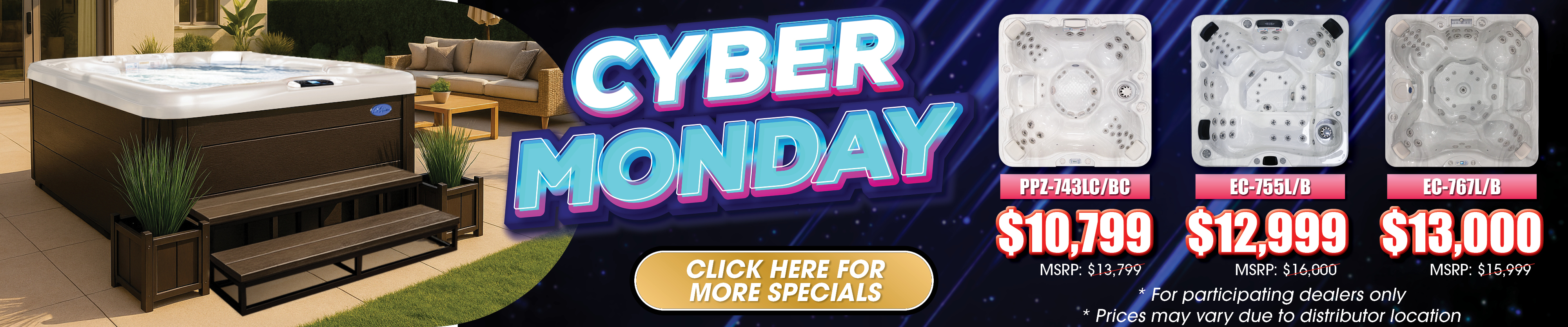 Calspas hot tub being used in a family setting - Salida